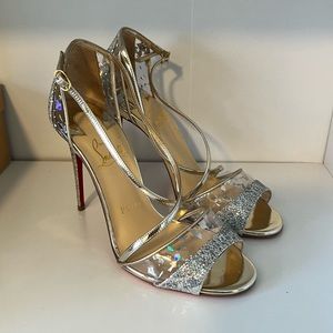 Christian Louboutin Slikova Giltter heels
